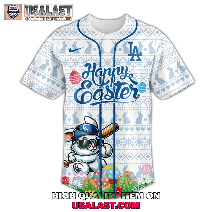 Los Angeles Dodgers Happy Easter 2025 Baseball Jersey