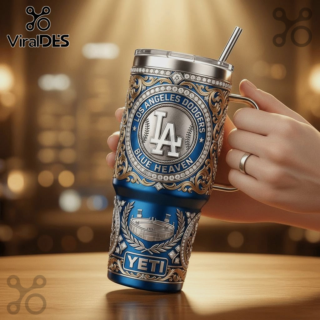 Los Angeles Dodgers Luxury Diamond Edition Insulated YETI Tumbler