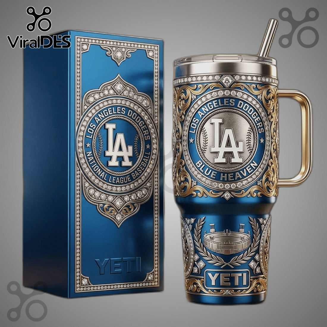 Los Angeles Dodgers Luxury Diamond Edition Insulated YETI Tumbler
