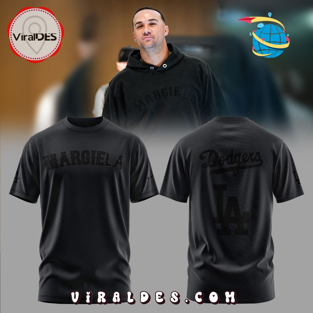 Los Angeles Dodgers Margie LA Black Hoodie
