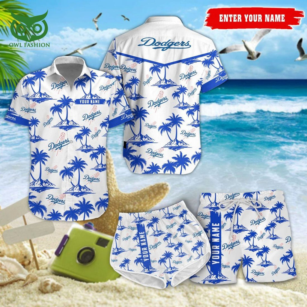 Los Angeles Dodgers MLB Coconut Hawaiian Shirt Shorts