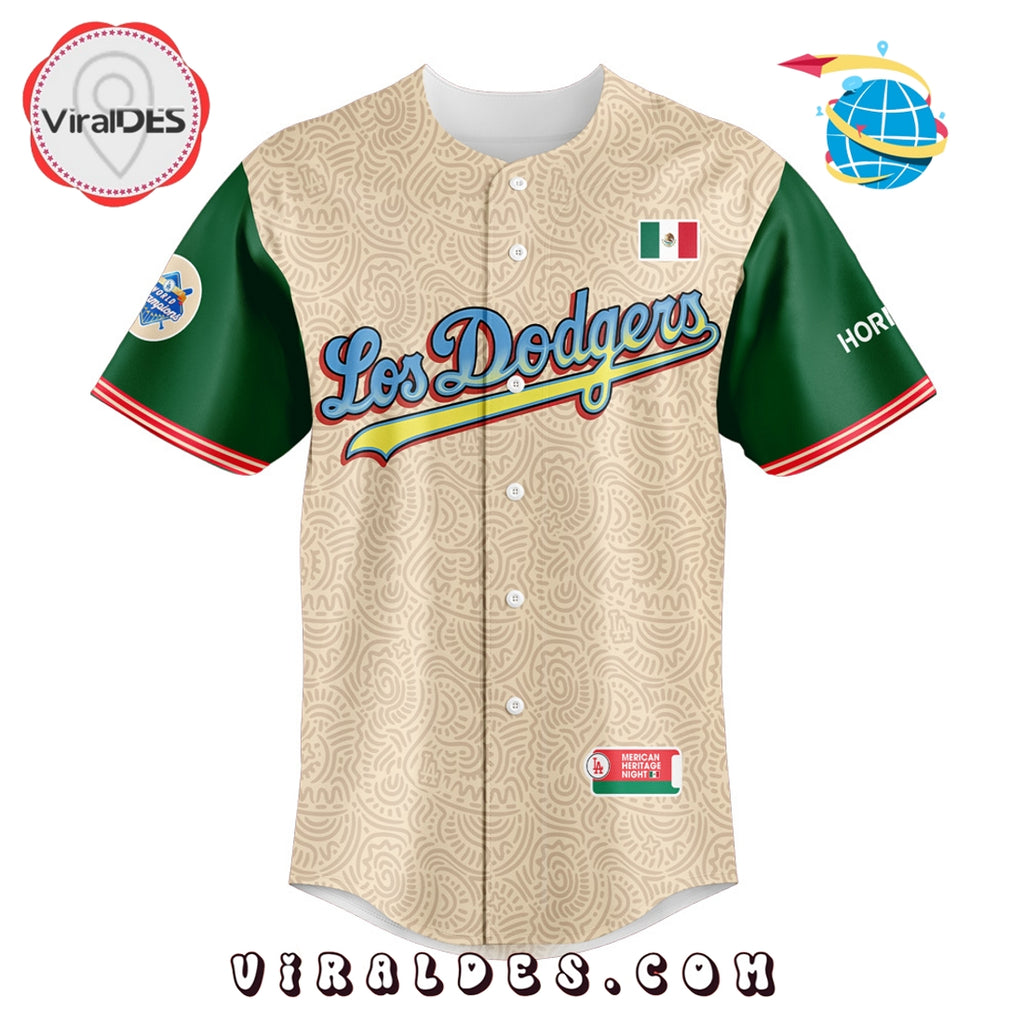 Los Angeles Dodgers MLB Mexican Heritage Night Baseball Jersey