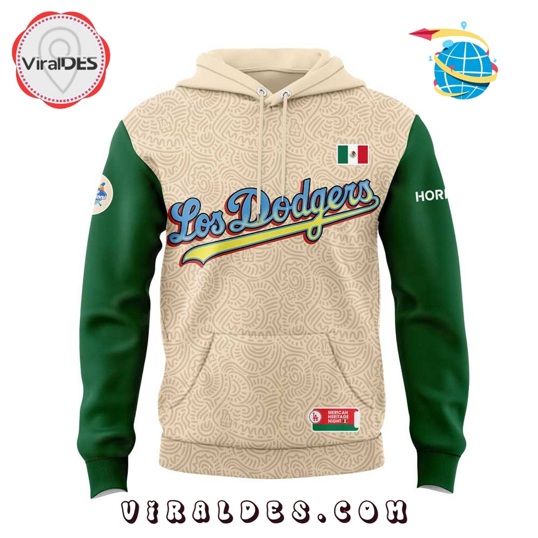 Los Angeles Dodgers MLB Mexican Heritage Night Hoodie