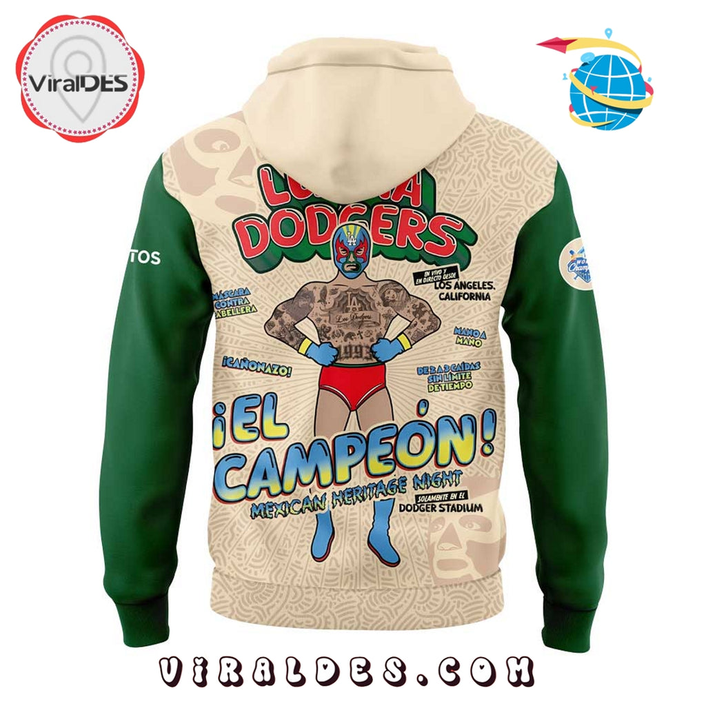 Los Angeles Dodgers MLB Mexican Heritage Night Hoodie