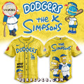 Los Angeles Dodgers MLB The Simpsons Heritage Baseball Jersey