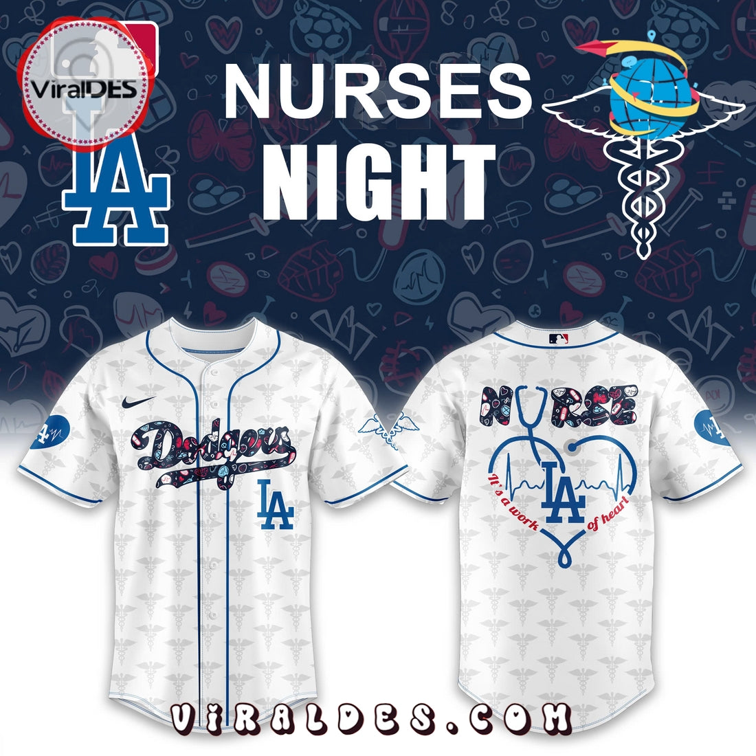 Los Angeles Dodgers Nurses Night Hoodie, Long Pants