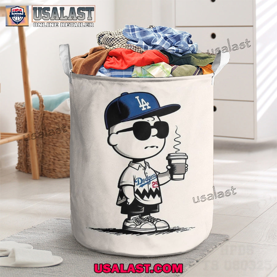 Los Angeles Dodgers Peanuts 2025 Laundry Basket