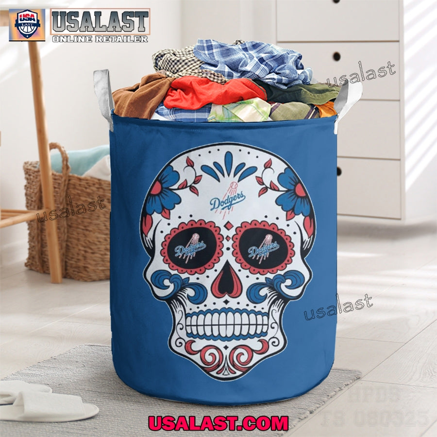 Los Angeles Dodgers Sugar Skull 2025 Laundry Basket