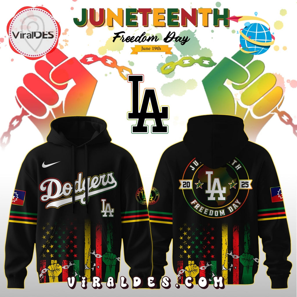Los Angeles Dodgers x 2025 Juneteenth Freedom Day Hoodie, Long Pants