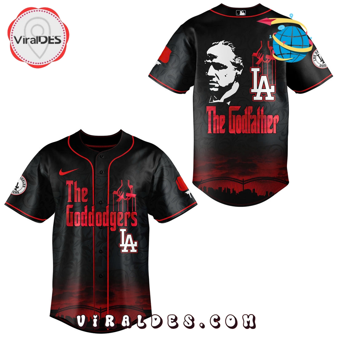 Los Angeles Dodgers x The Godfather Baseball Jersey Limited