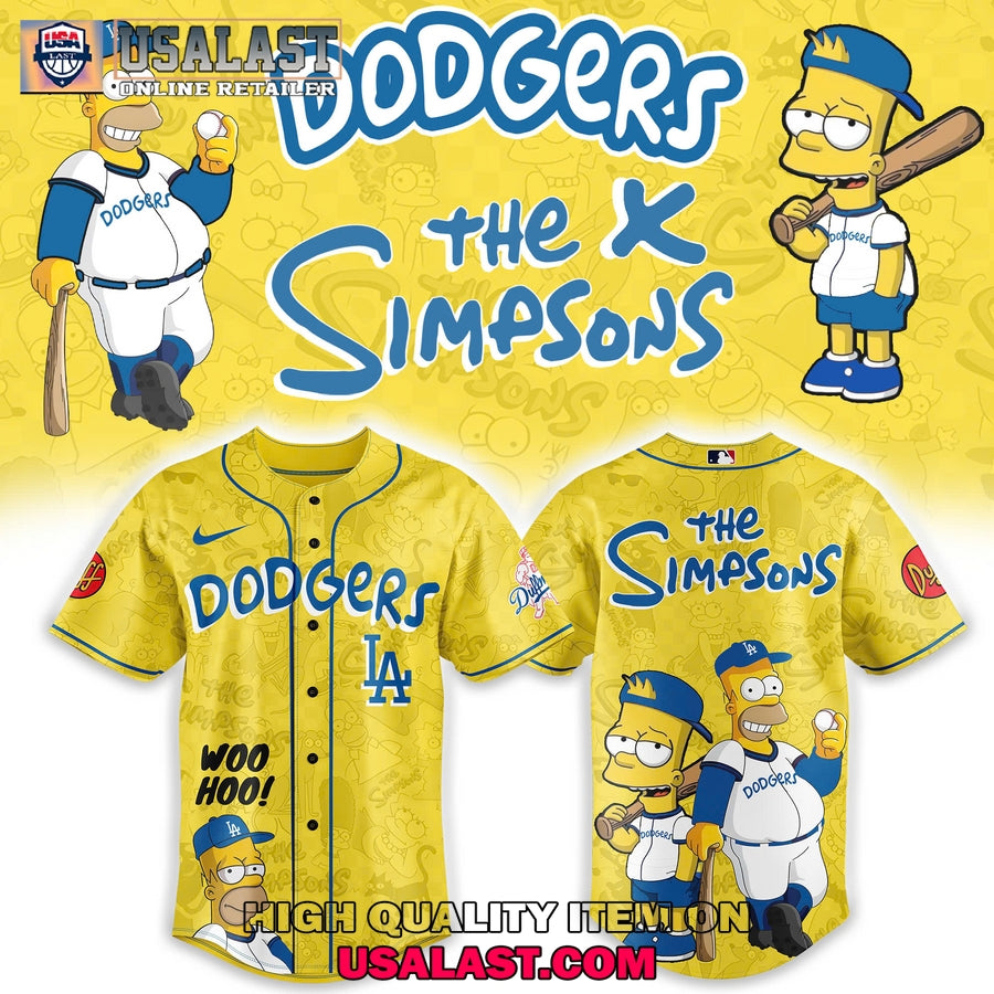Los Angeles Dodgers x The Simpsons Premium Baseball Jersey