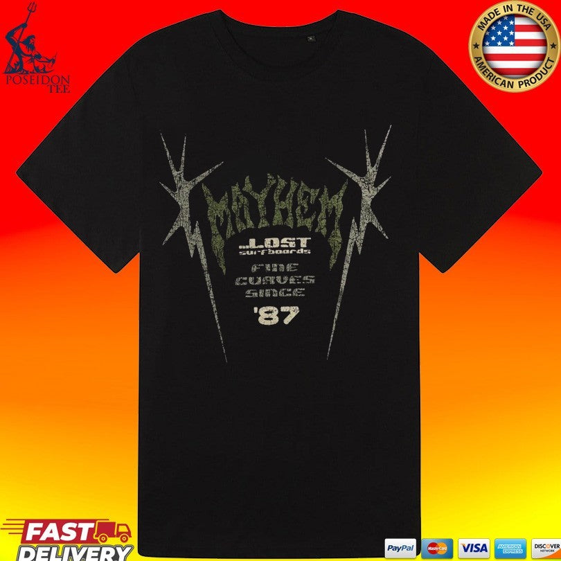Lost Enterprises Mayhem Spikes Logo Boxy T-shirt