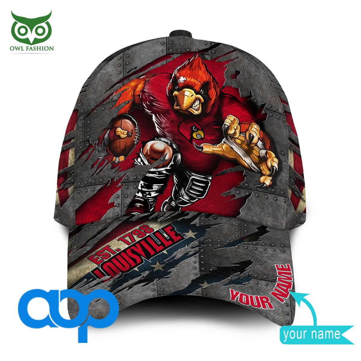 Louisville Cardinals New 2023 Personalized NCAA Printed Cap