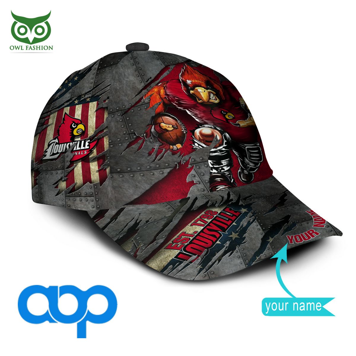 Louisville Cardinals New 2023 Personalized NCAA Printed Cap