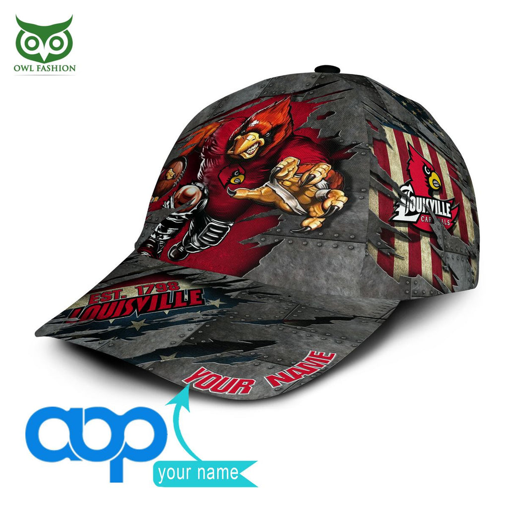 Louisville Cardinals New 2023 Personalized NCAA Printed Cap