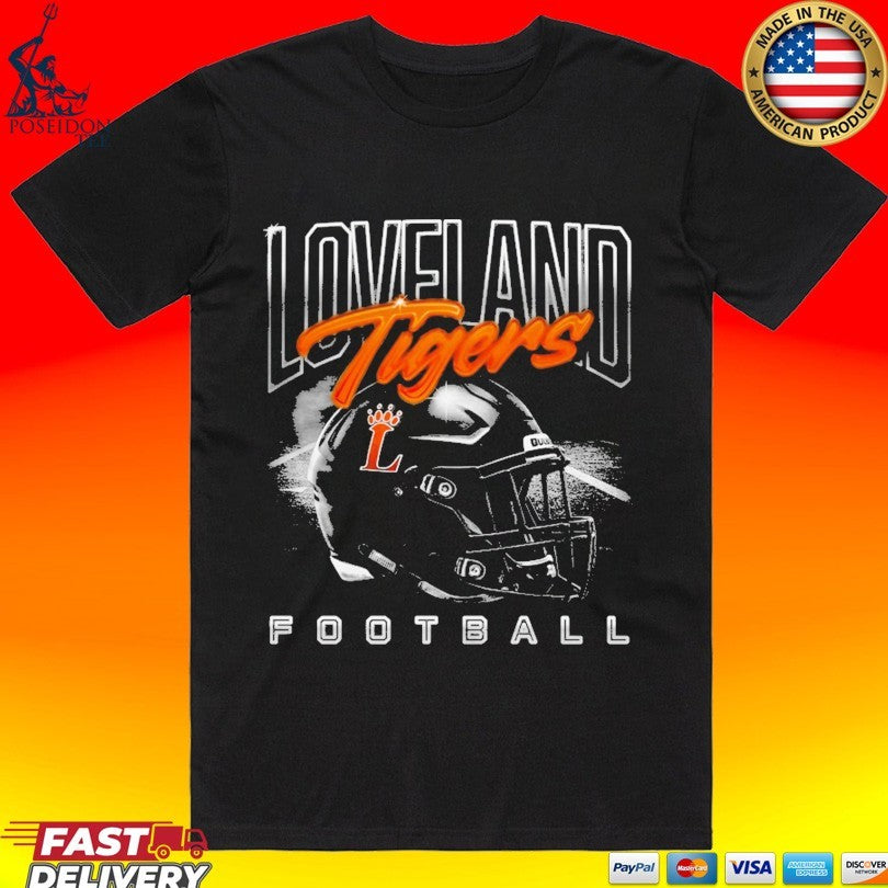 Loveland Tigers Helmet Football T-shirt