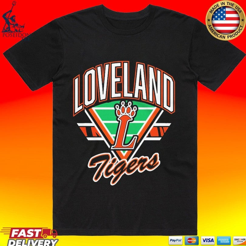 Loveland Tigers Retro Gridiron T-shirt