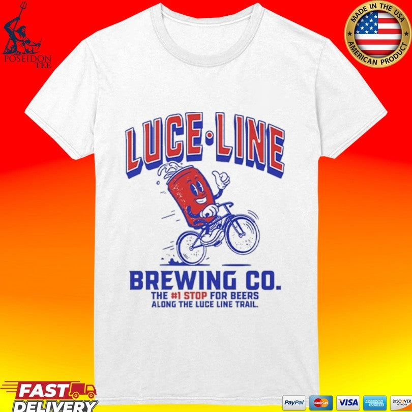 Luce Line Brewing Co The 1 Stop For Beers Along The Luce Line Trail T-shirt