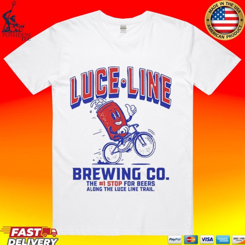 Luce Line Brewing Co The 1 Stop For Beers Along The Luce Line Trail T-shirt