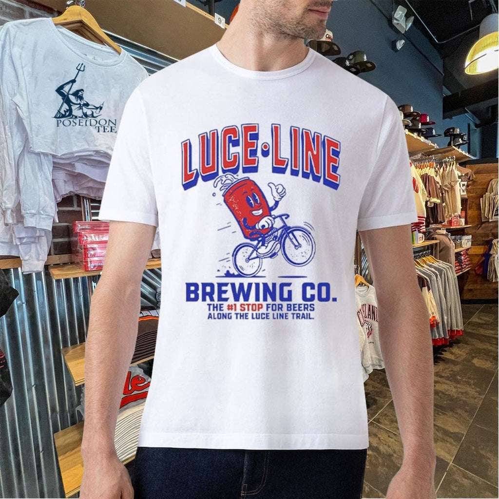 Luce Line Brewing Co The 1 Stop For Beers Along The Luce Line Trail T-shirt