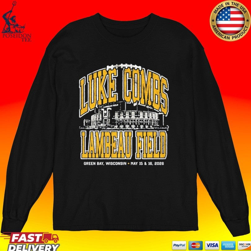 Luke Combs Lambeau Field Green Bay Wi May 15 & 16 2026 Event T-shirt