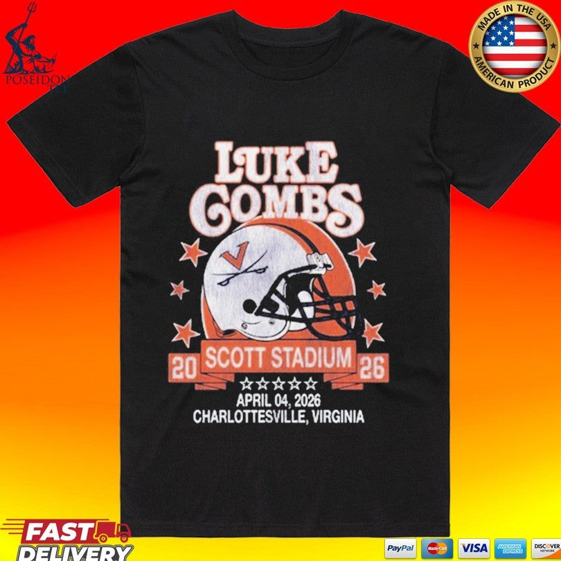 Luke Combs My Kinda Saturday Night Tour At Scott Stadium In Charlottesville T-shirt
