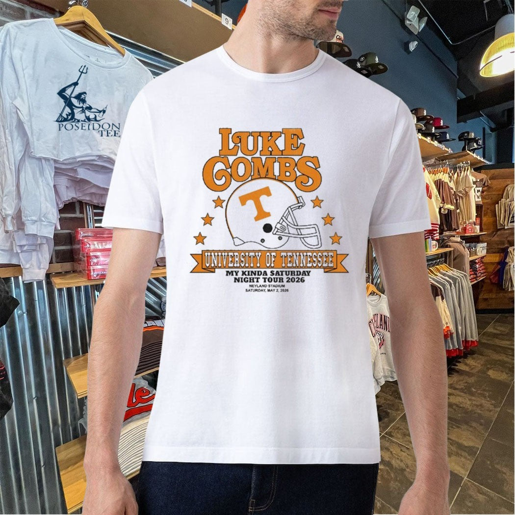 Luke Combs University Of Tennessee My Kinda Saturday Night Tour 2026 T-shirt