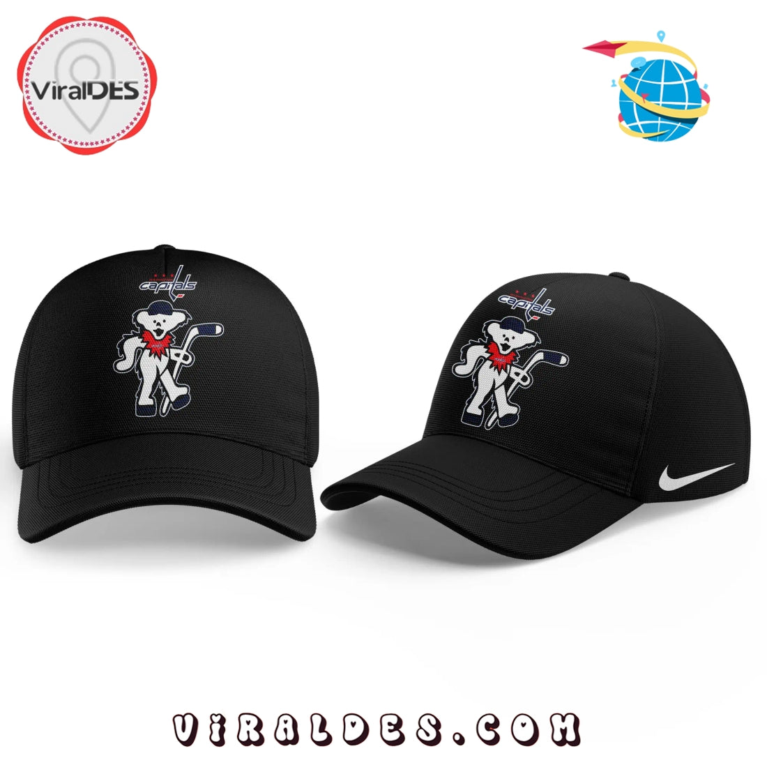 Luxury Washington Capitals Grateful Dead Night Cap