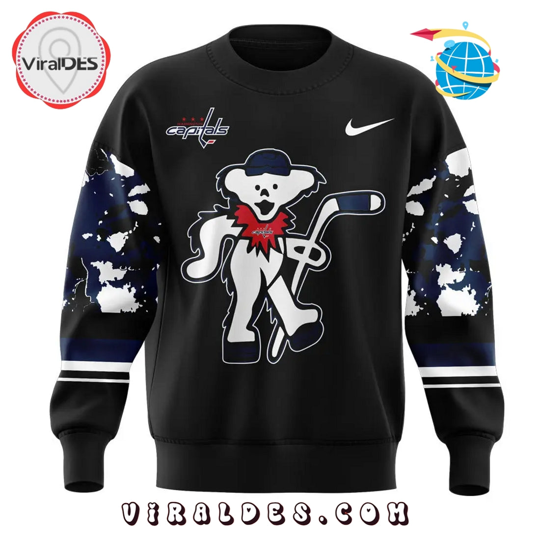 Luxury Washington Capitals Grateful Dead Night Hoodie
