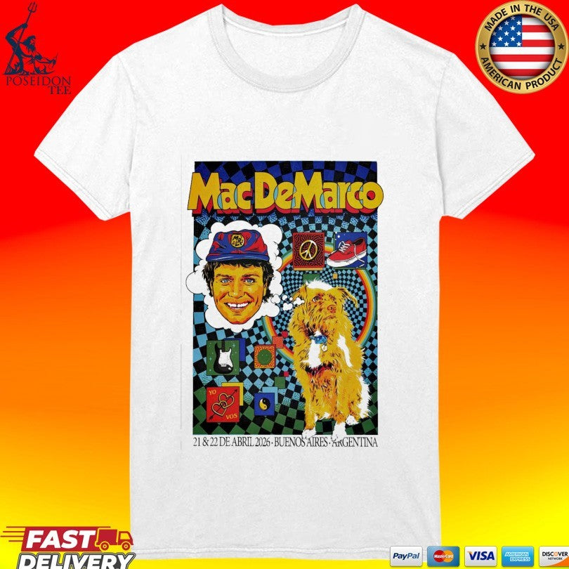 Mac Demarco Buenos Aires Argentina 4 21-4 22 2026 T-shirt