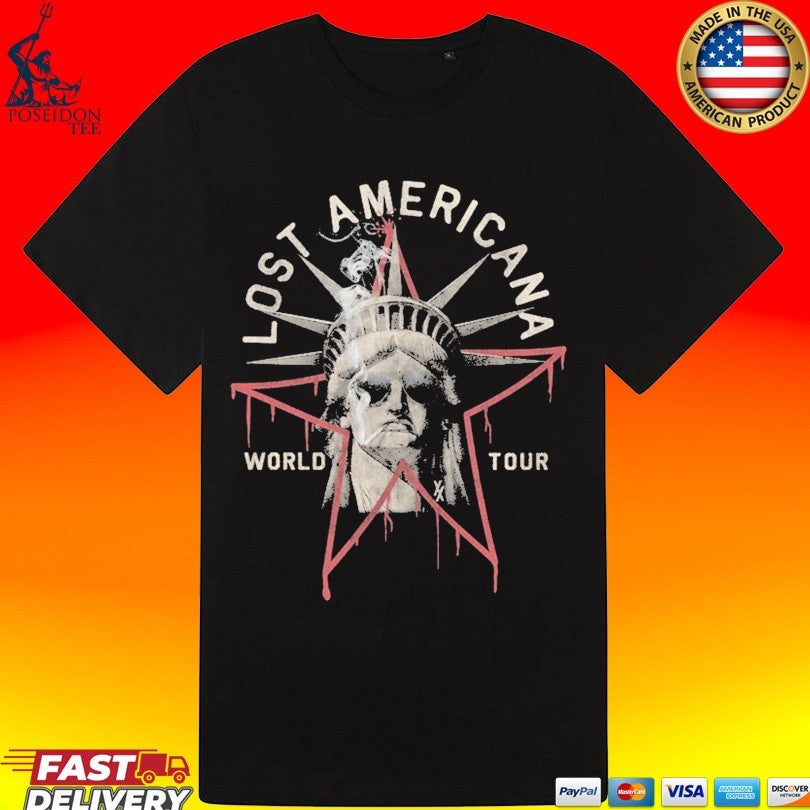 Machine Gun Kelly Lost Americana World Tour Liberty Tour T-shirt