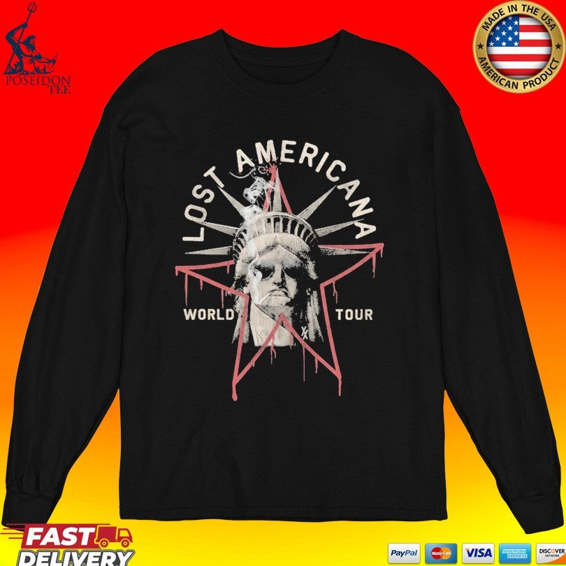 Machine Gun Kelly Lost Americana World Tour Liberty Tour T-shirt