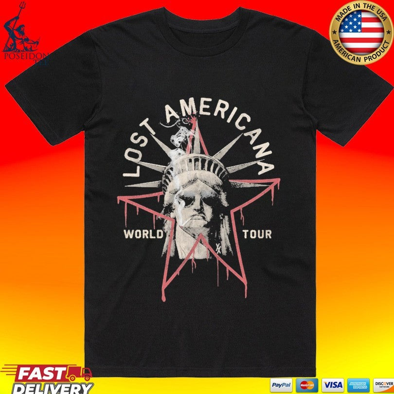 Machine Gun Kelly Lost Americana World Tour Liberty Tour T-shirt