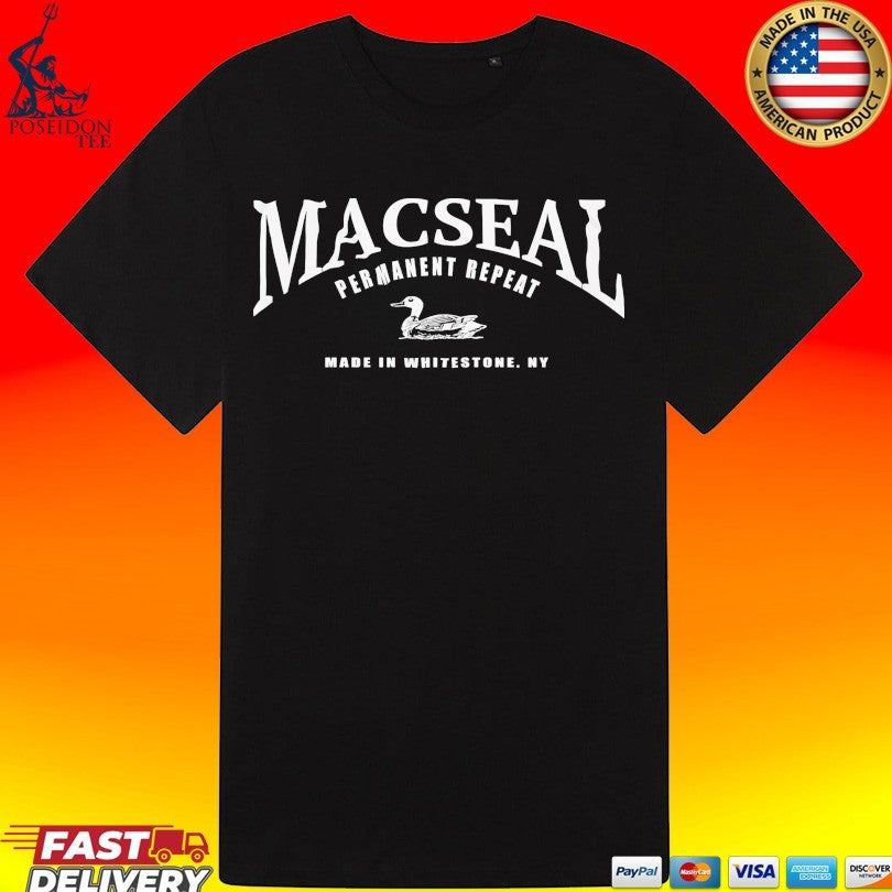 Macseal Permanent Repeat Made In Whitestone NY Duck Windbreaker T-shirt