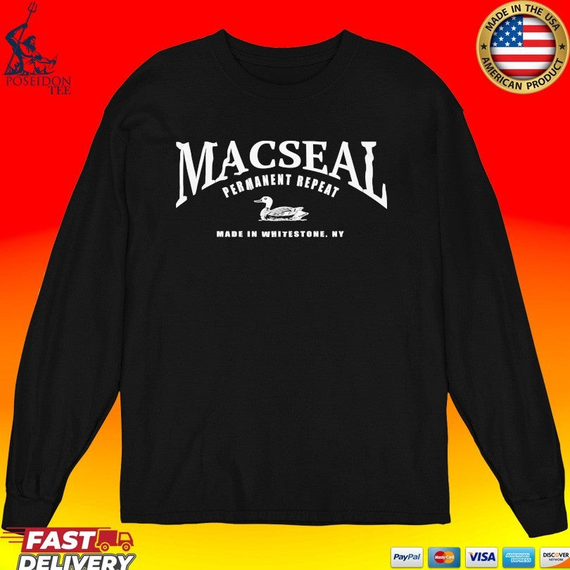 Macseal Permanent Repeat Made In Whitestone NY Duck Windbreaker T-shirt
