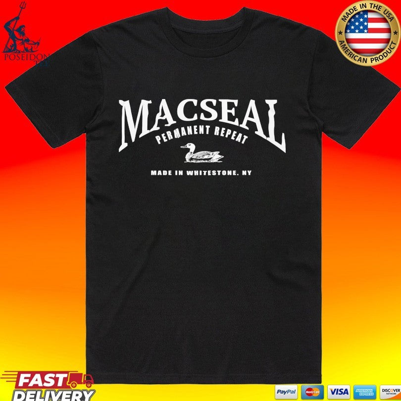 Macseal Permanent Repeat Made In Whitestone NY Duck Windbreaker T-shirt