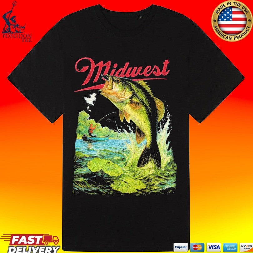 Made Mobb Midwest Bass Fishing T-shirt