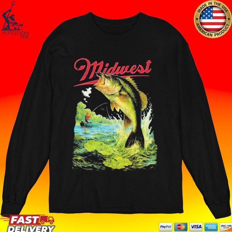 Made Mobb Midwest Bass Fishing T-shirt