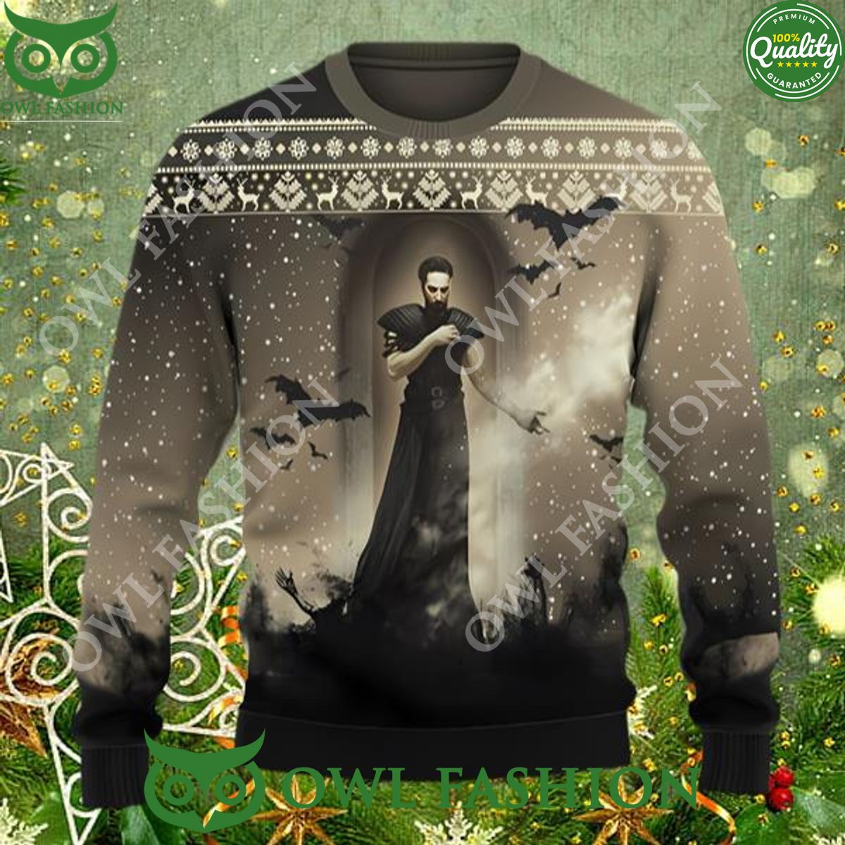 Magic The Gathering Count Dracula Ugly Sweater Christmas Jumper