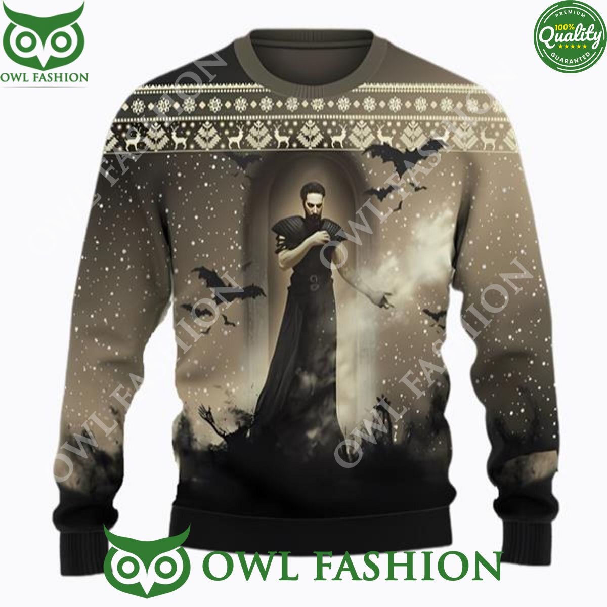 Magic The Gathering Count Dracula Ugly Sweater Christmas Jumper