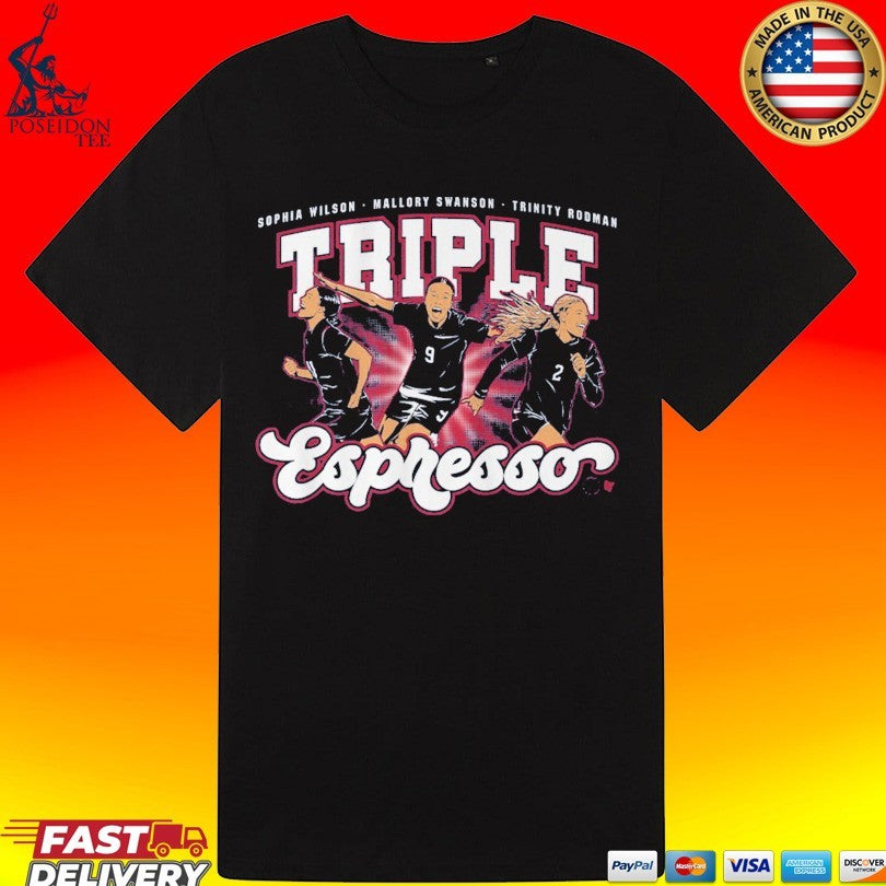 Mallory Swanson, Trinity Rodman, And Sophia Wilson Triple S Presso 2026-27 T-shirt