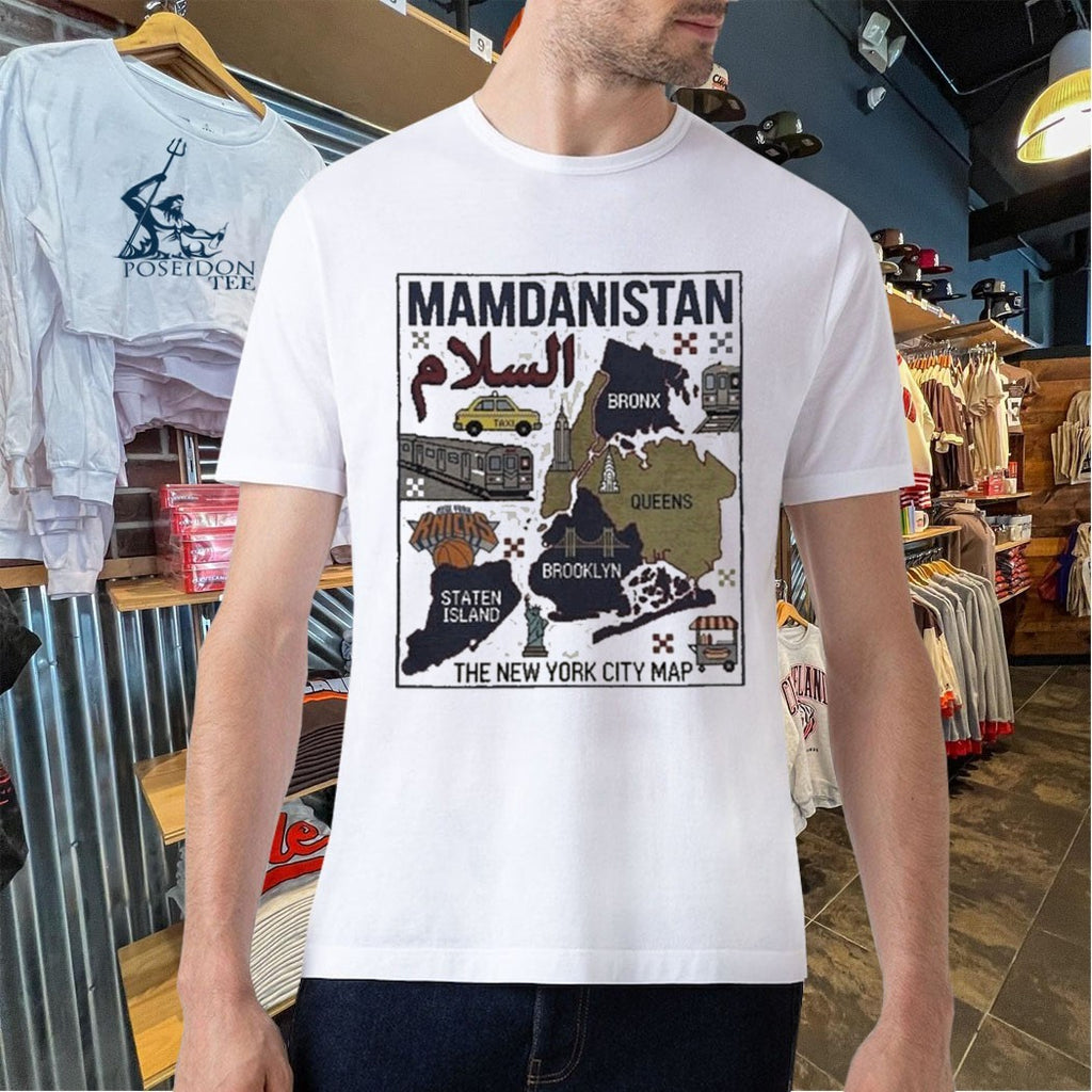 Mamdanistan The New York City Map T-shirt