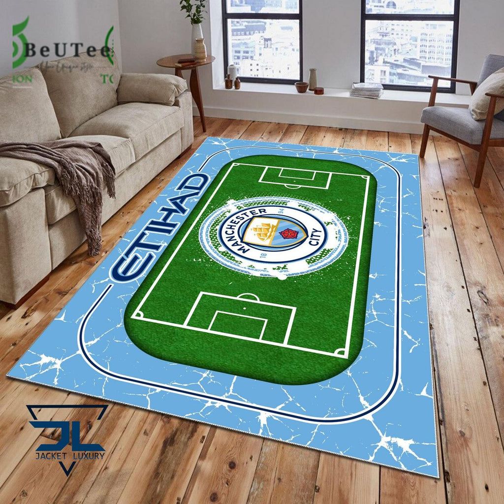 Manchester City FC Premier League Football Team Carpet Rug