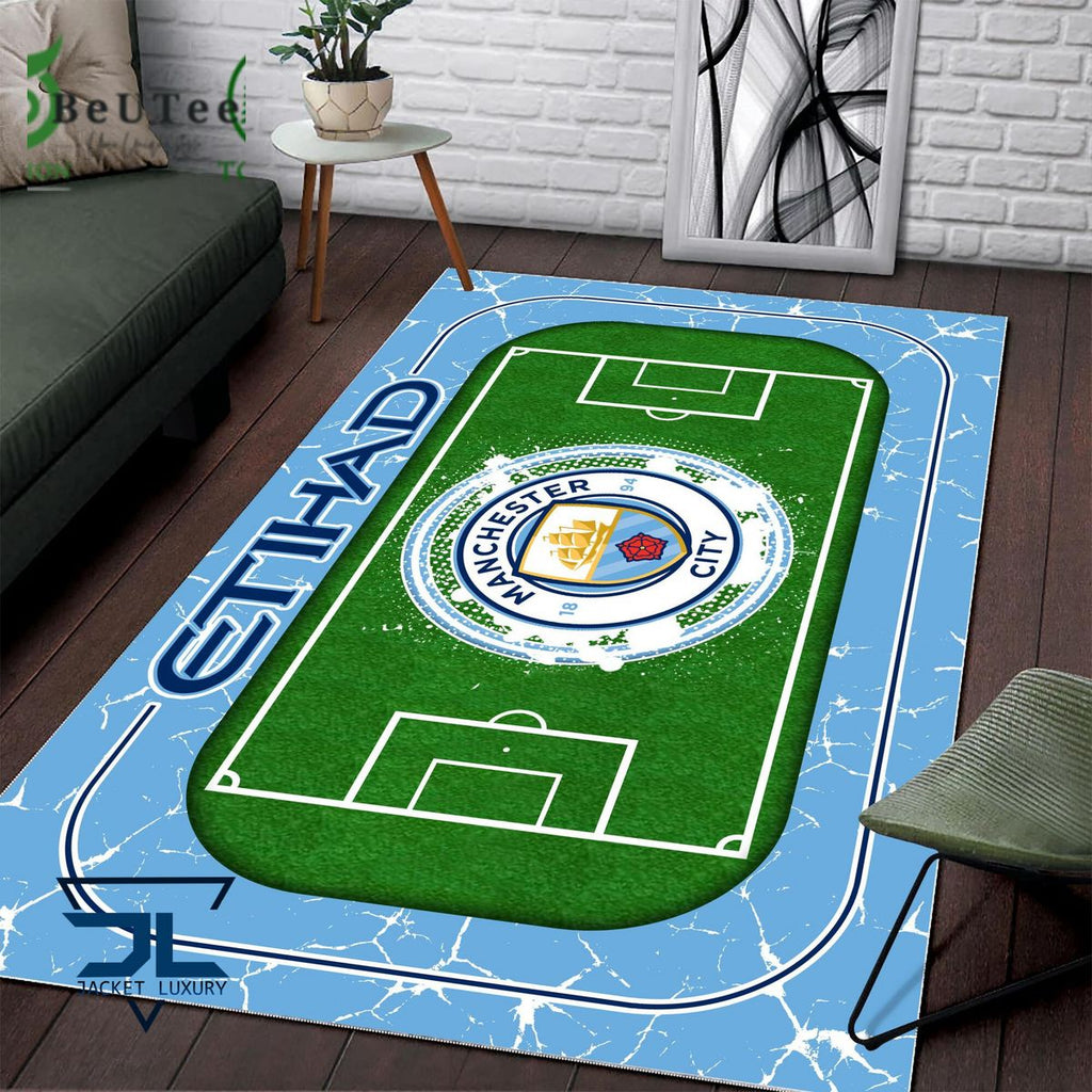 Manchester City FC Premier League Football Team Carpet Rug