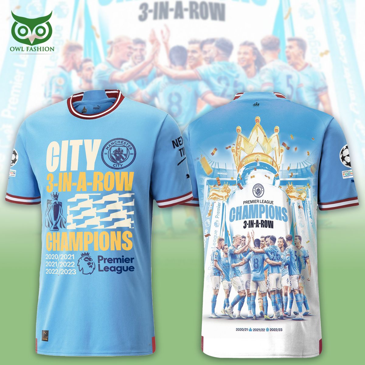Manchester City Premier League 22/23 3D Tshirt Hoodie