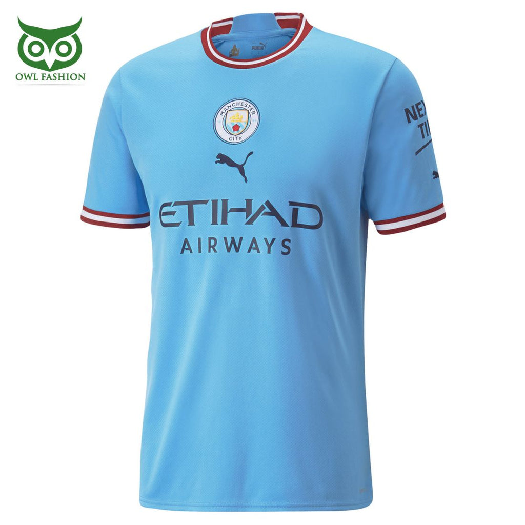 Manchester City Premier League Etihad Airways 22-23 3D Shirt