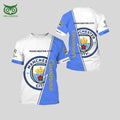 Manchester City Team Logo Premier League 3D Tshirt