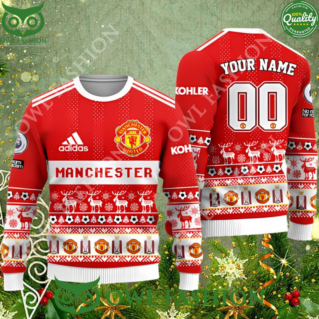Manchester United Customized 2023 Ugly Christmas Sweater Jumper