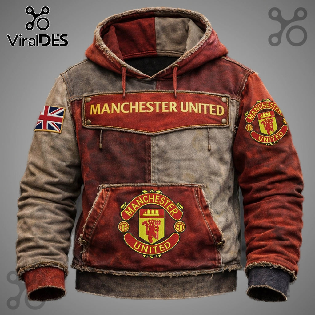 Manchester United Vintage Style Premium Fashion Hoodie