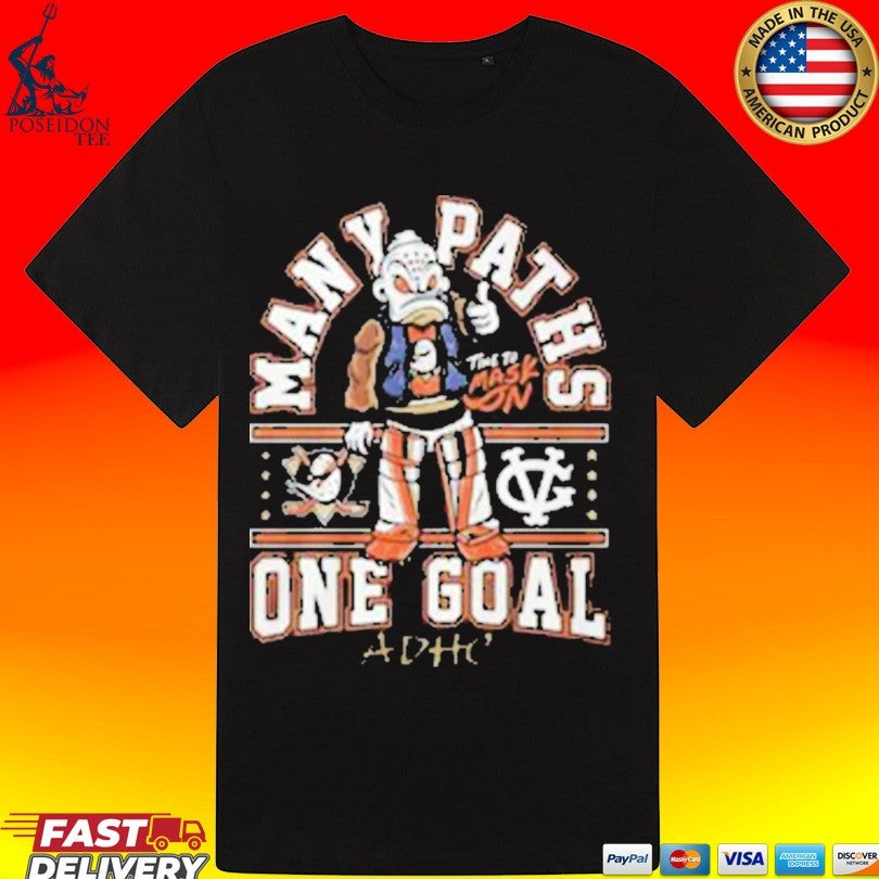 Many Paths Time To Mask One Goal ADHC T-shirt